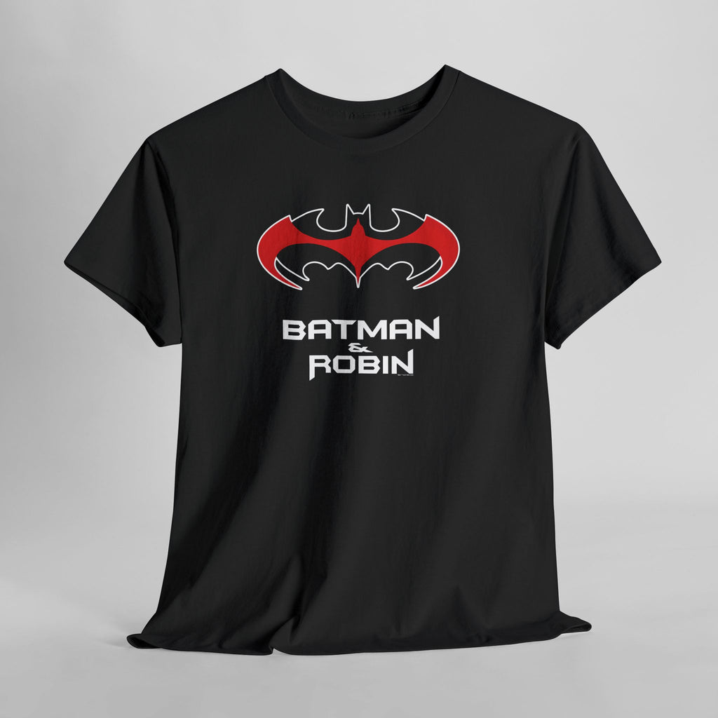 Batman & Robin 1997 Red Bat Emblem T‑Shirt - Batfamily shirt - George Clooney 90s Batman movie shirt