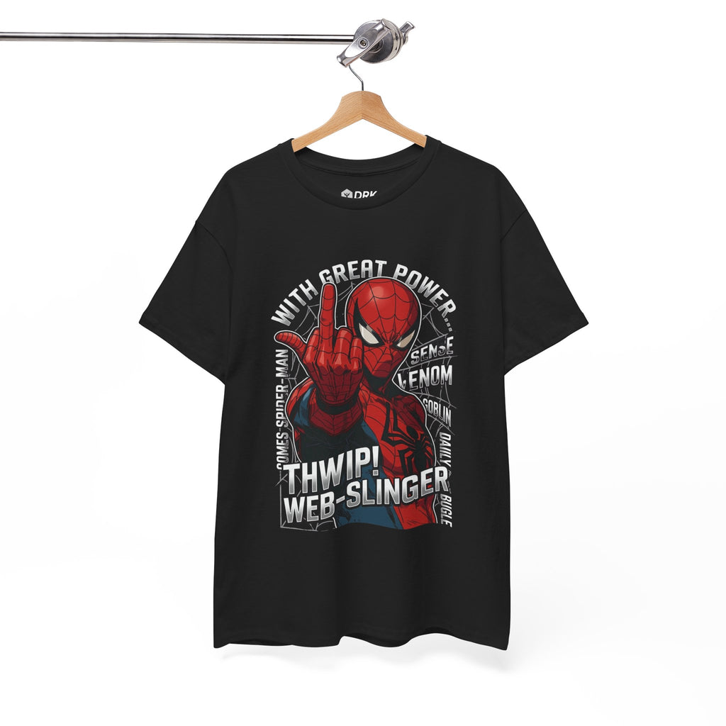 Marvel Spider-Man 'Gives the Finger' Comic Tee — Web-Slinger Graphic T-Shirt