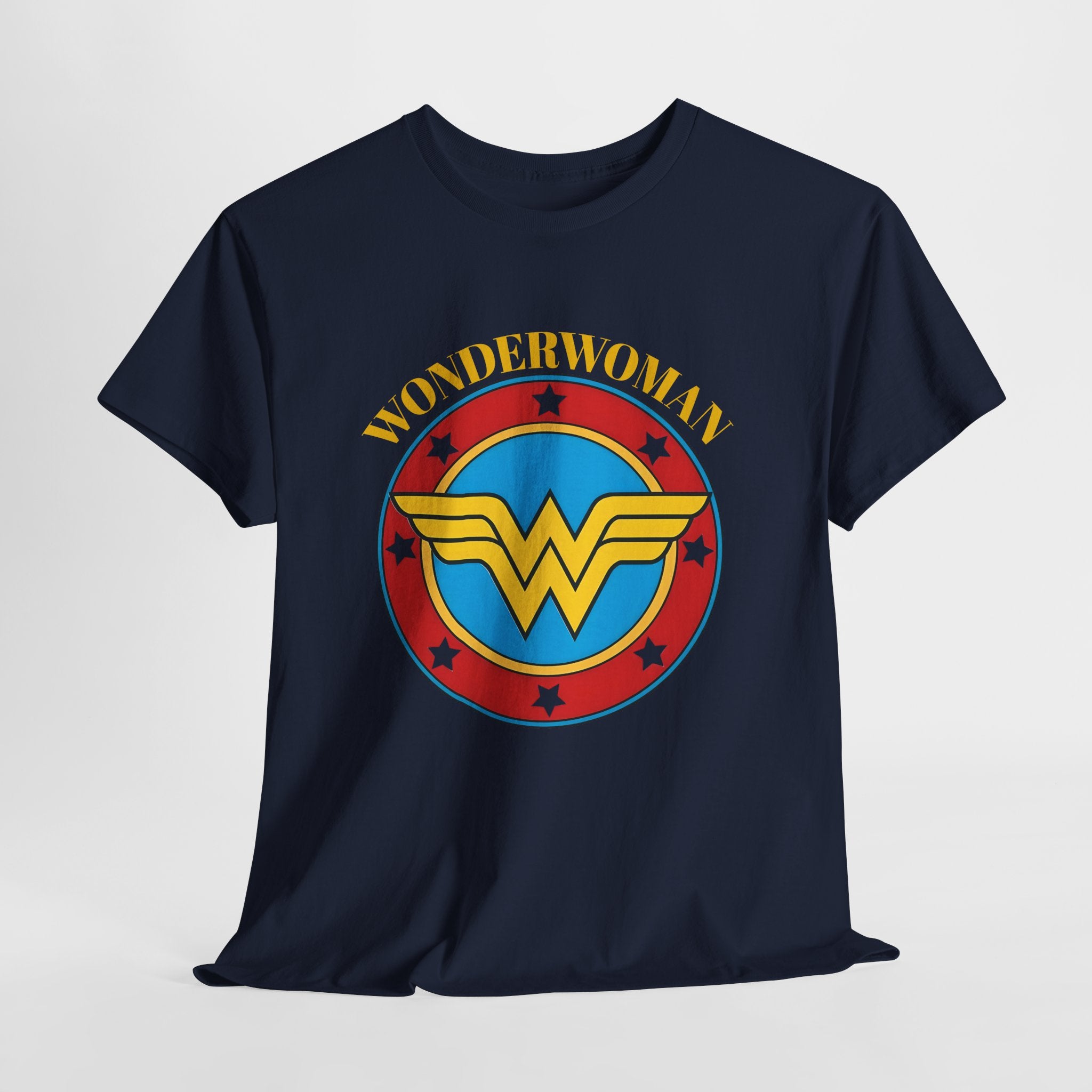 Wonder Woman Retro Logo Unisex T-Shirt - Classic DC Justice League Amazon Warrior Emblem Shirt