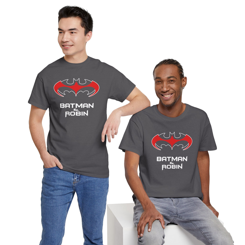 Batman & Robin 1997 Red Bat Emblem T‑Shirt - Batfamily shirt - George Clooney 90s Batman movie shirt