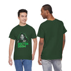 Doctor Doom Retro Green Villain Portrait T-Shirt — Avengers Graphic Tee