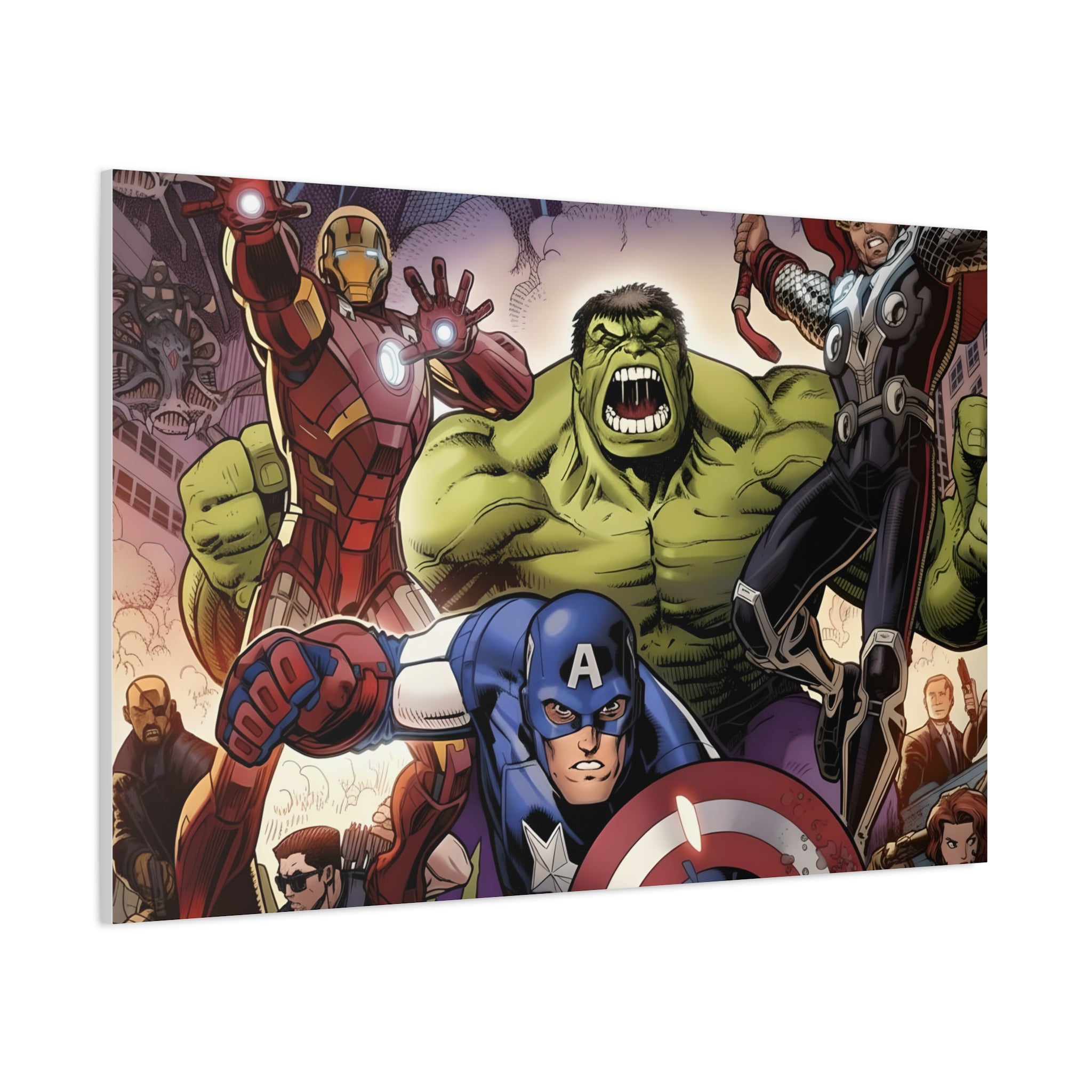 Superhero Canvas Art - Avengers Wall Decor