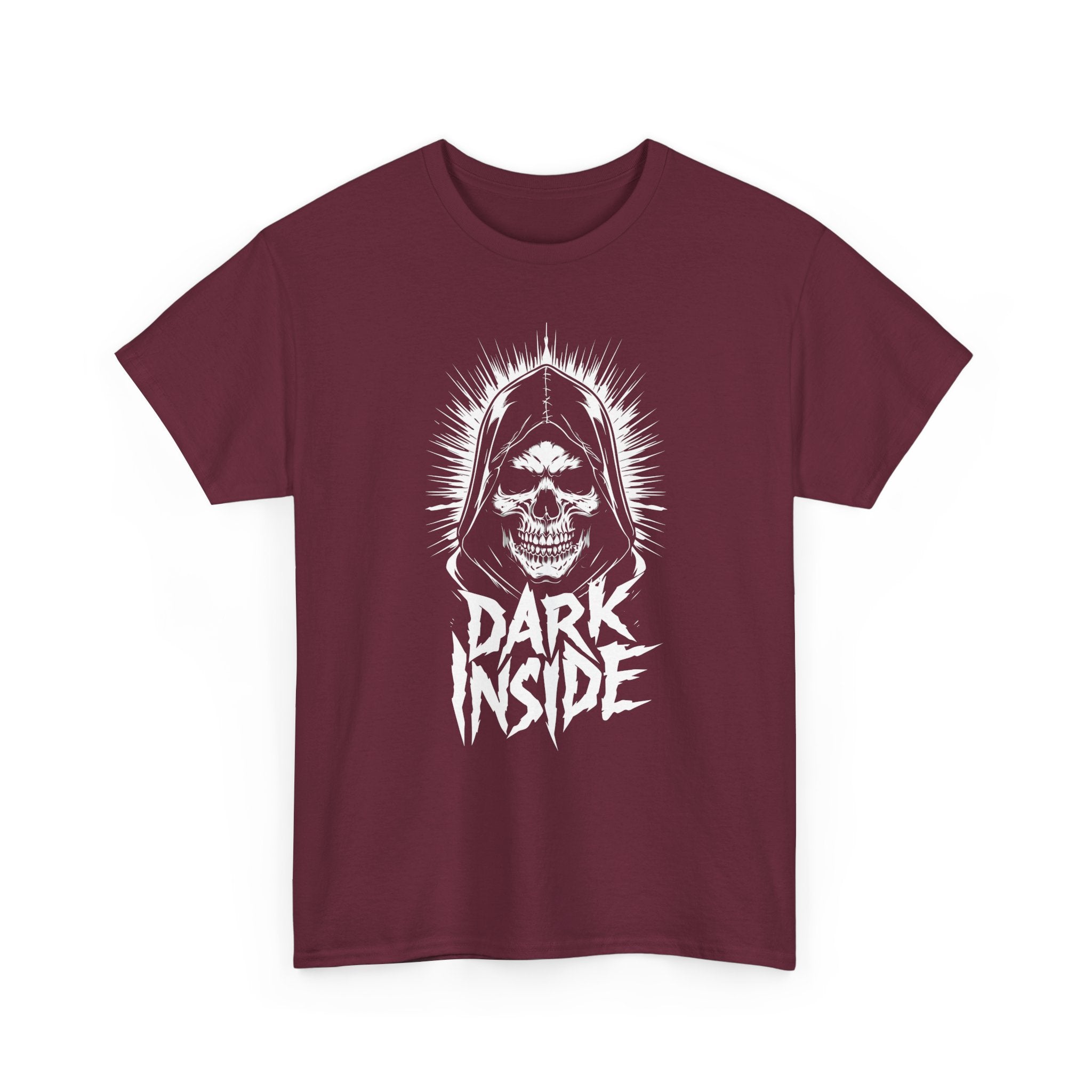 Dark Inside Skull Graphic T-Shirt — Gothic Halloween Alternative Tee