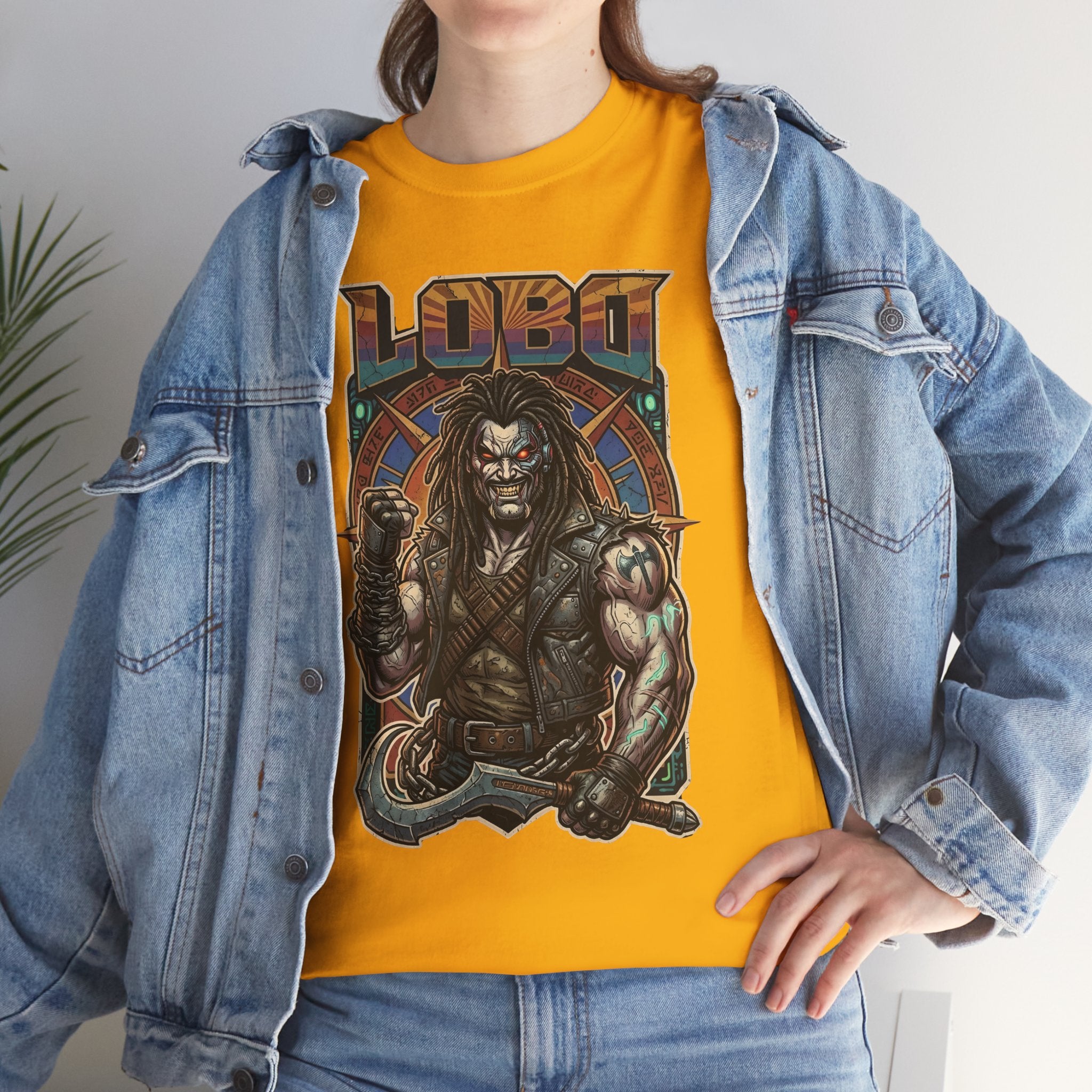Lobo Warrior Graphic Tee – Jason Momoa’s DCU Czarnian Bounty Hunter T‑Shirt