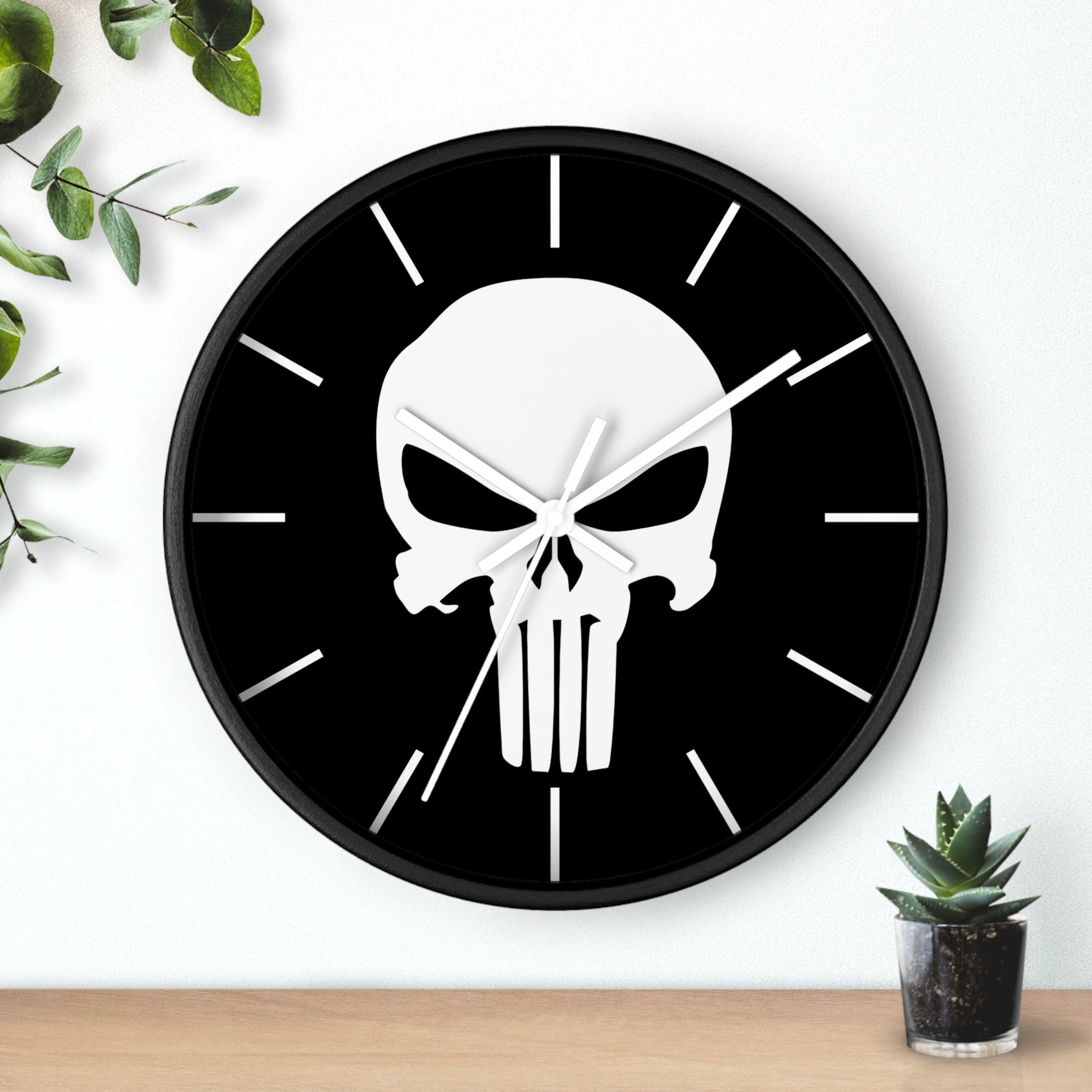 Punisher Logo Wall Clock — Frank Castle Home Decor