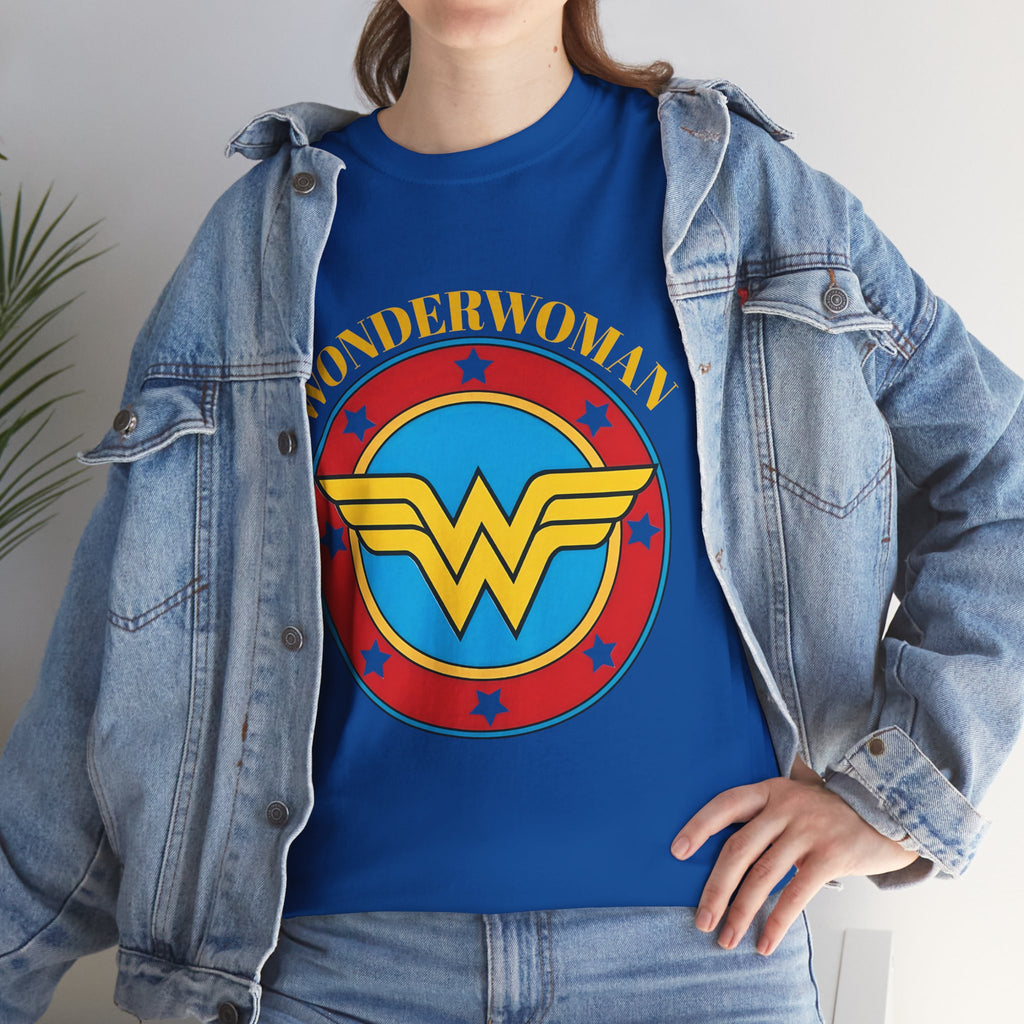 Wonder Woman Retro Logo Unisex T-Shirt - Classic DC Justice League Amazon Warrior Emblem Shirt