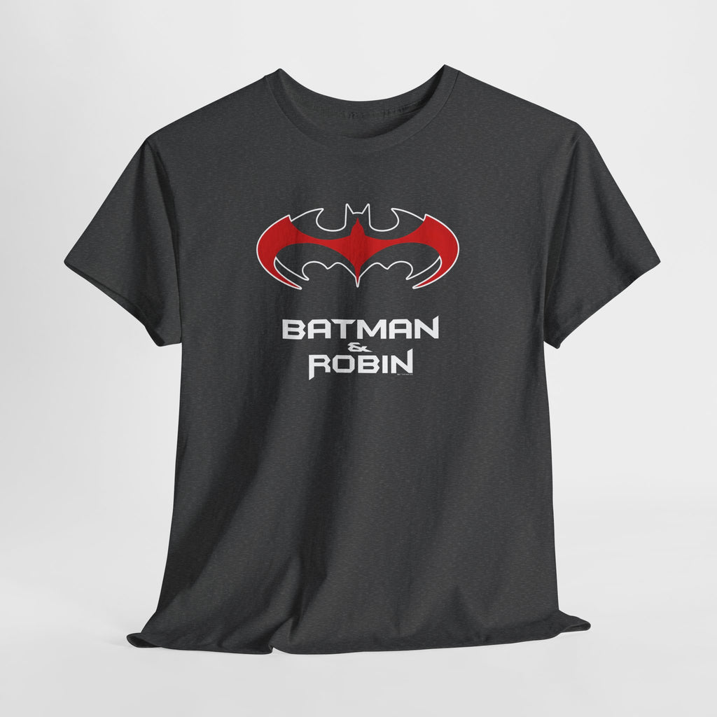 Batman & Robin 1997 Red Bat Emblem T‑Shirt - Batfamily shirt - George Clooney 90s Batman movie shirt