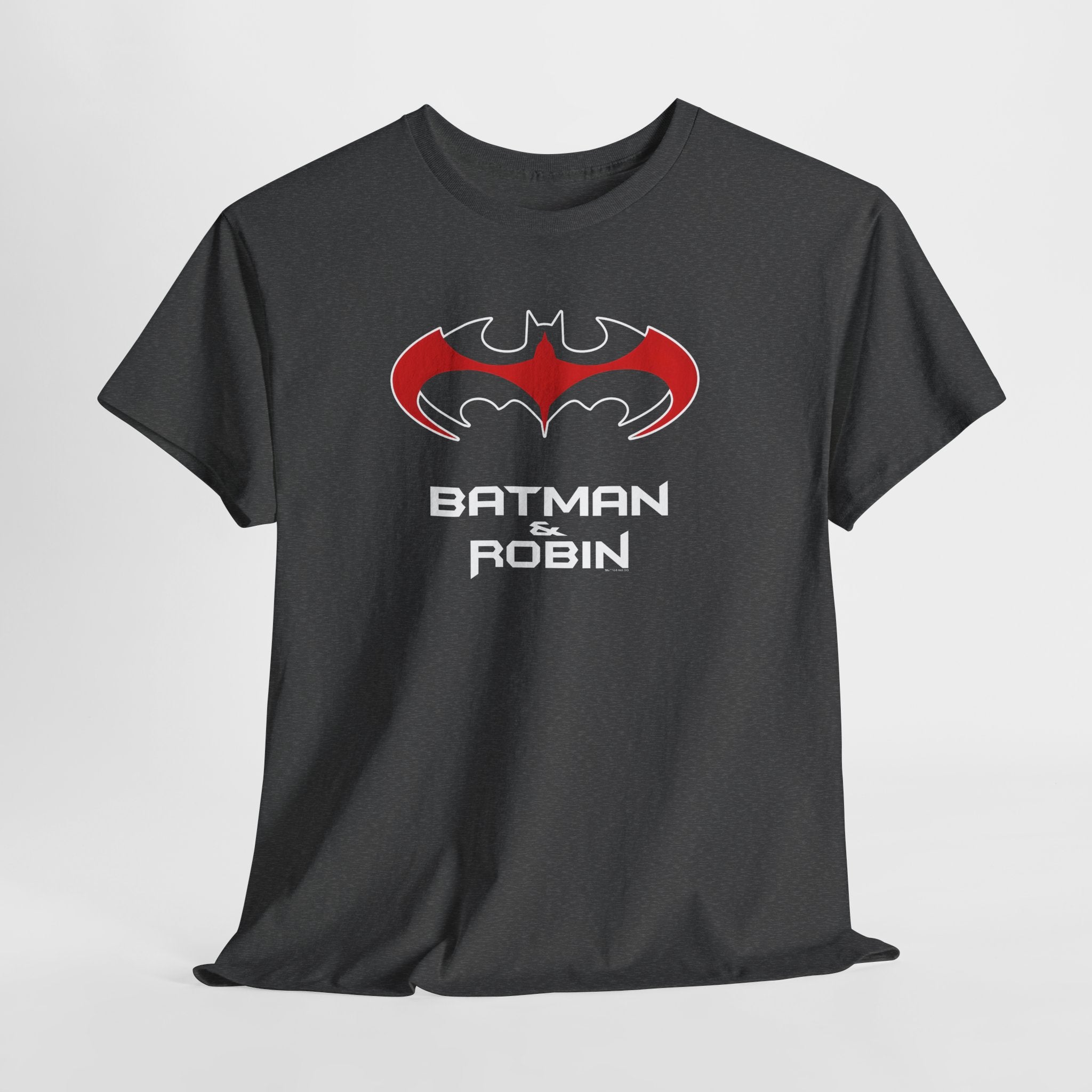 Batman & Robin 1997 Red Bat Emblem T‑Shirt - Batfamily shirt - George Clooney 90s Batman movie shirt