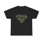 Superman Tech Shield T-Shirt — Futuristic Man of Steel Fanart Logo Tee