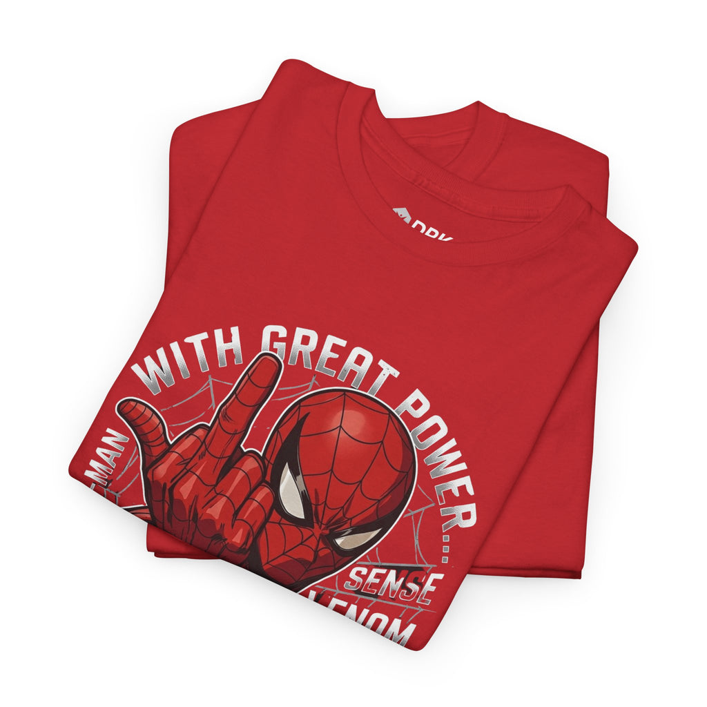 Marvel Spider-Man 'Gives the Finger' Comic Tee — Web-Slinger Graphic T-Shirt