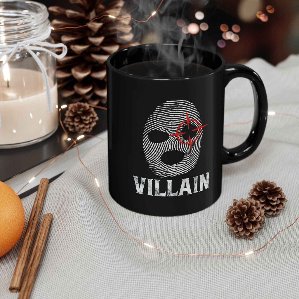 Villain Fingerprint Balaclava Target Anti-Hero Coffee Mug