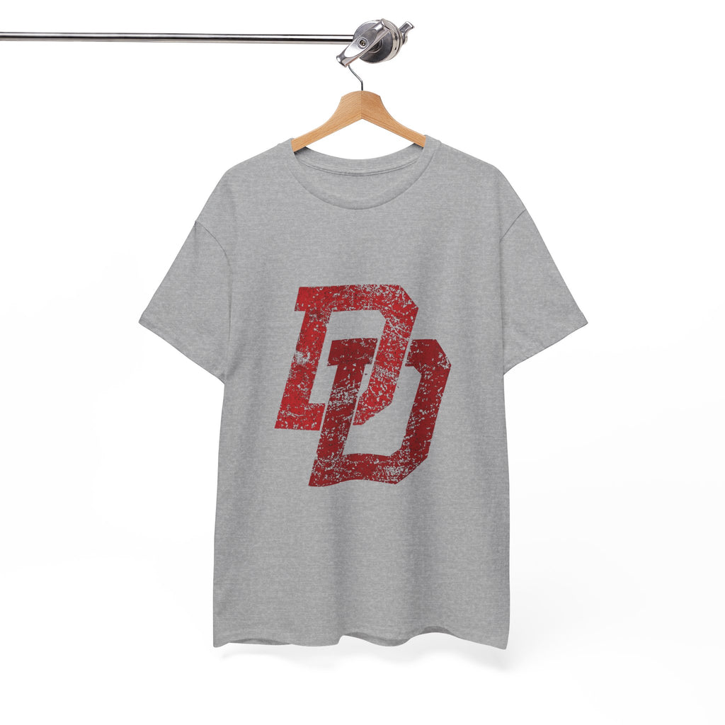 Marvel Daredevil movie Logo T‑Shirt — Distressed DD Superhero  unisex Tee