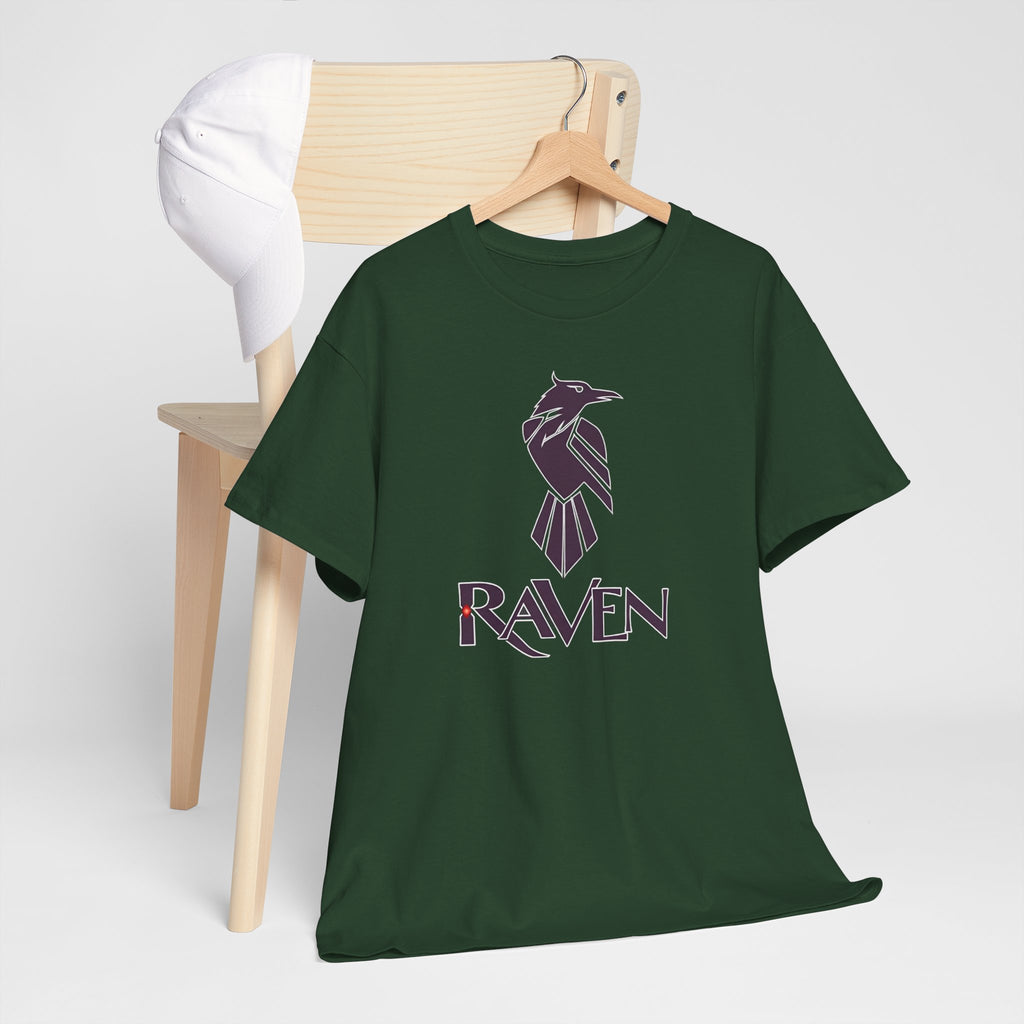 Teen Titans Raven Graphic Tee — Purple Geometric Raven Shirt