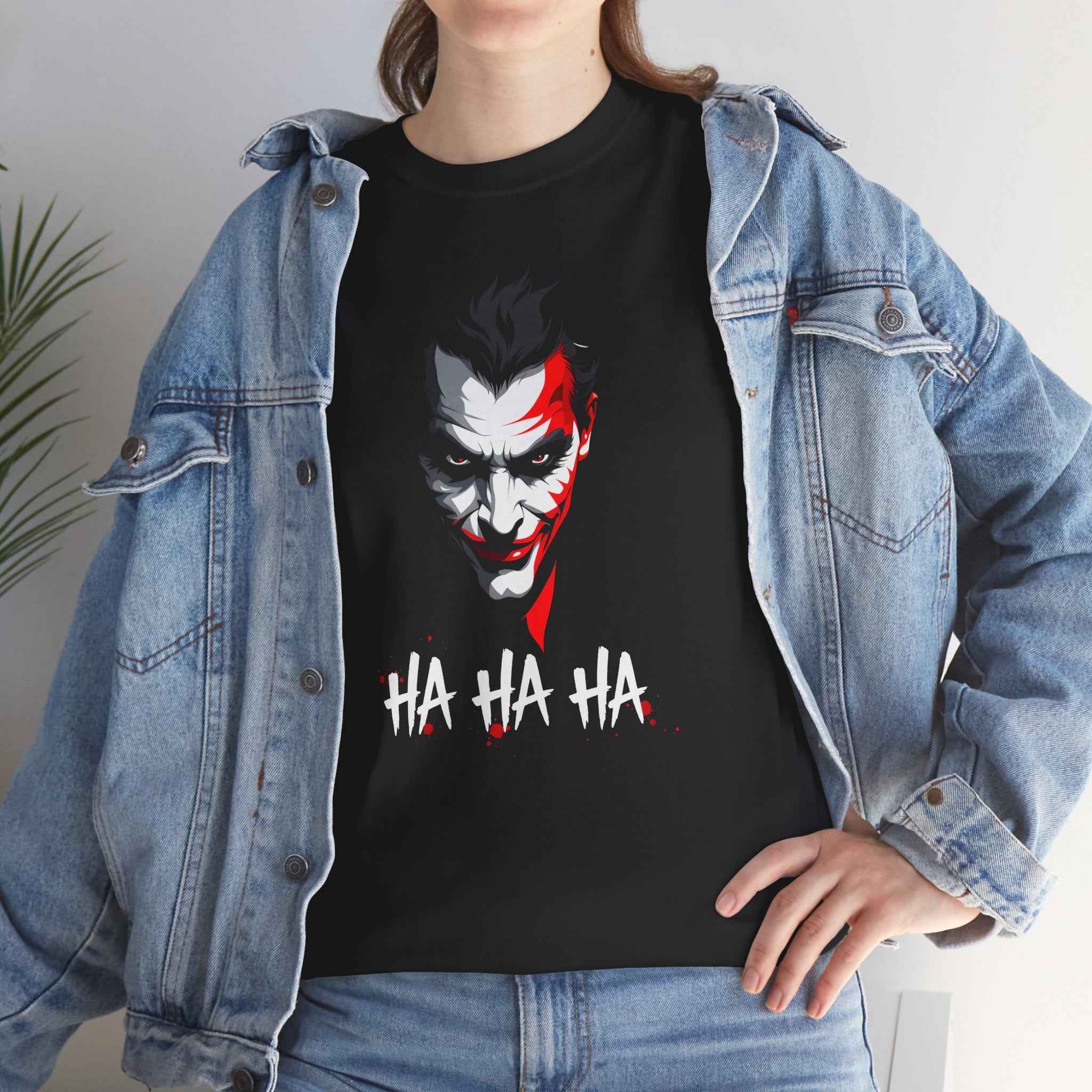 Joker Gritty Cinematic Portrait HA HA HA Unisex T-Shirt