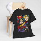 DC Girls Superhero Collage T‑Shirt — Wonder Woman, Supergirl & Batgirl Comic Tee