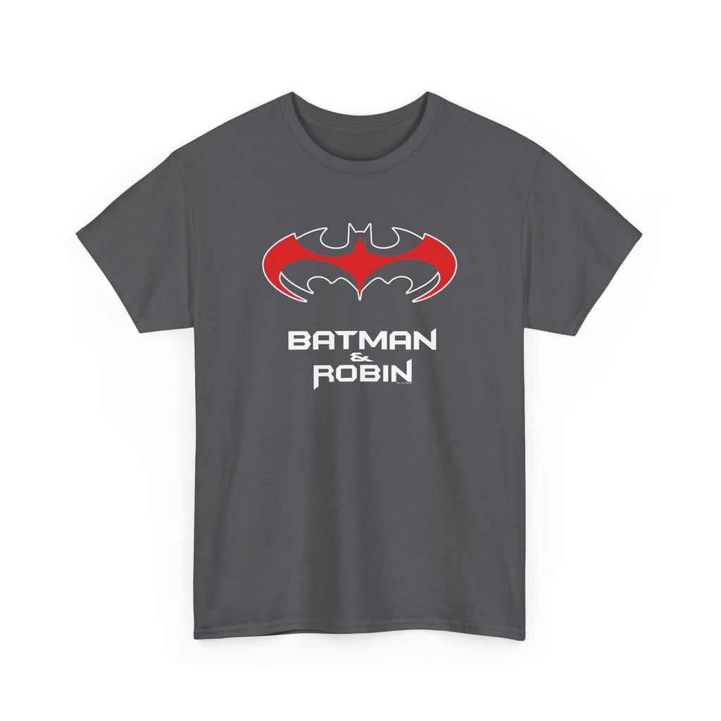 Batman & Robin 1997 Red Bat Emblem T‑Shirt - Batfamily shirt - George Clooney 90s Batman movie shirt
