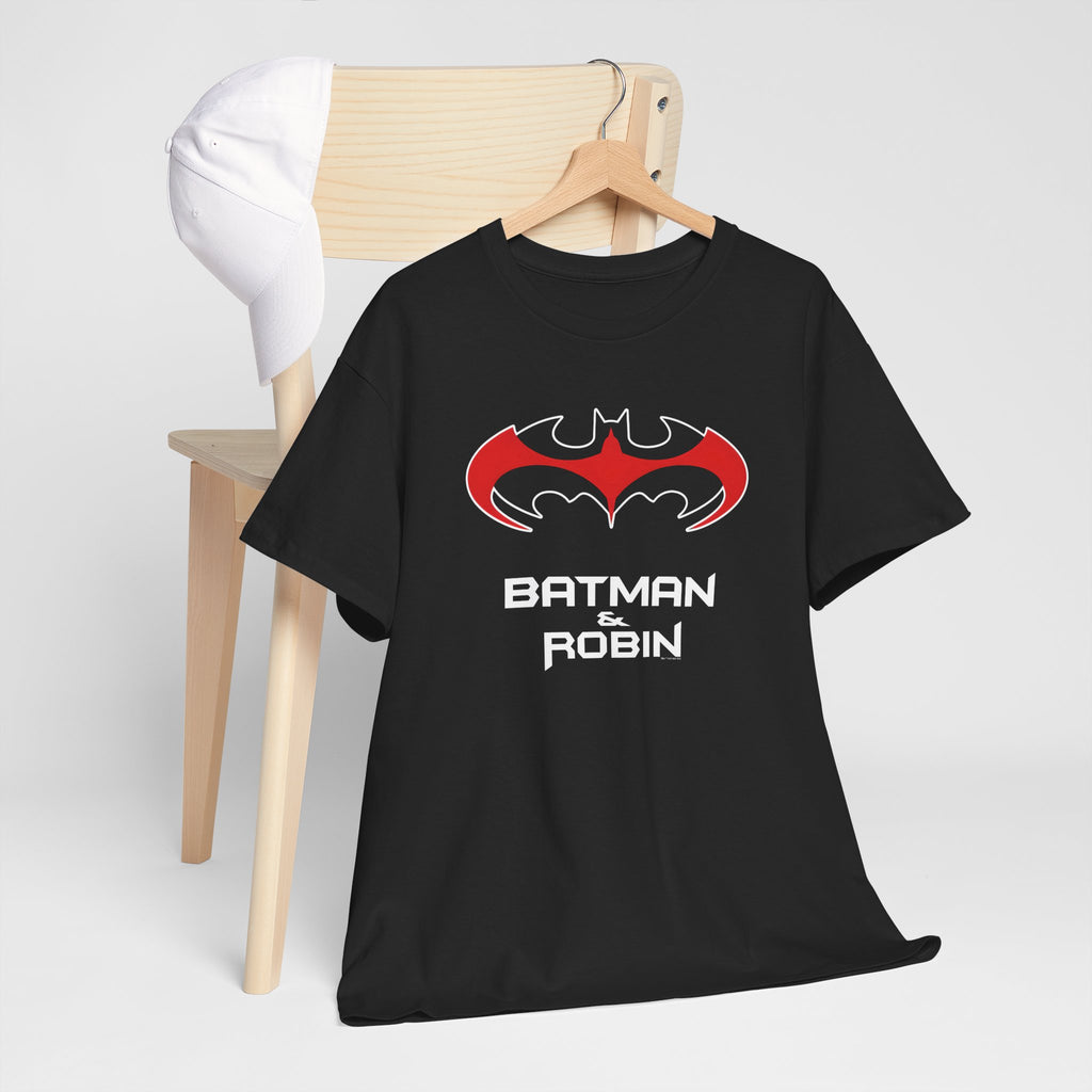 Batman & Robin 1997 Red Bat Emblem T‑Shirt - Batfamily shirt - George Clooney 90s Batman movie shirt