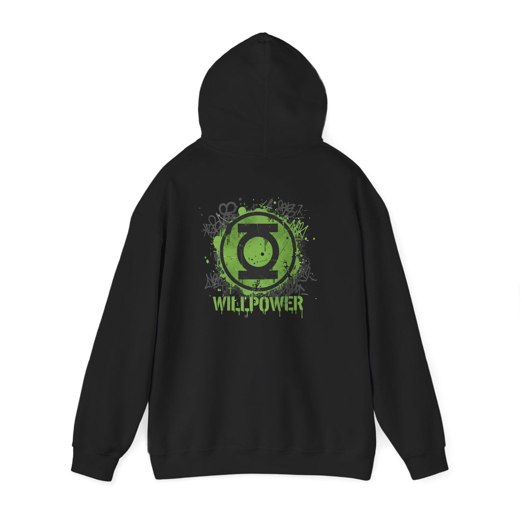 Green Lantern "Willpower" Hoodie — Comic Superhero Hooded Sweatshirt