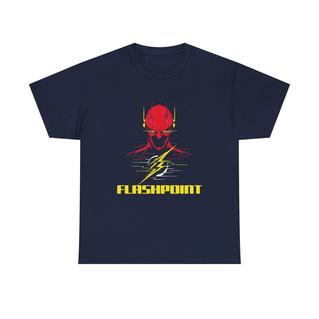 Flashpoint DC Flash Unisex T-shirt - Barry Allen Speed Force Graphic Tee - Dark Superhero Streetwear