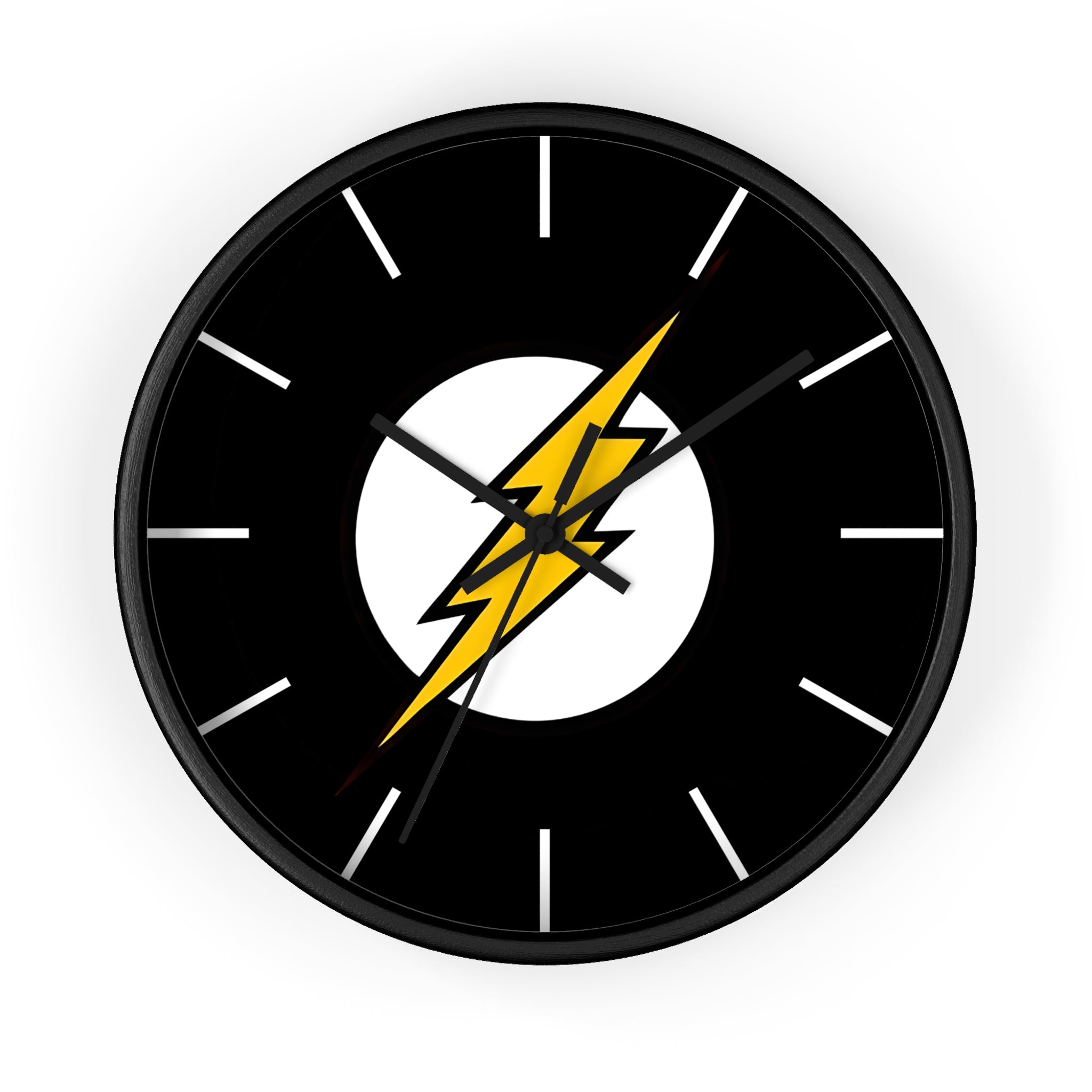 The Flash Logo Wall Clock — Barry Allen Superhero Home Decor