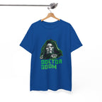 Doctor Doom Retro Green Villain Portrait T-Shirt — Avengers Graphic Tee