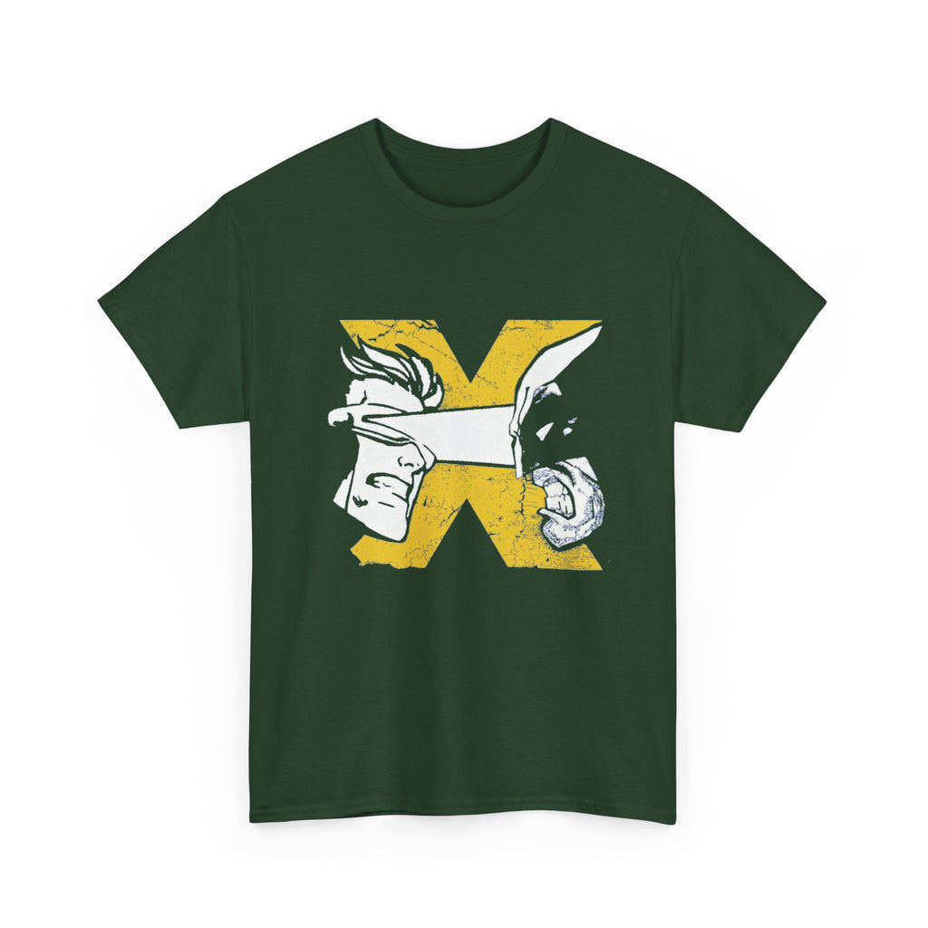 Wolverine vs Cyclops Vintage Graphic Tee — X‑Men Fan Shirt