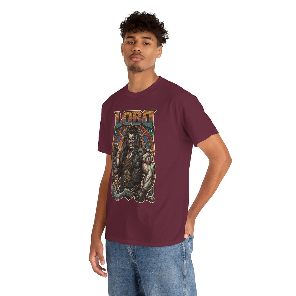 Lobo Warrior Graphic Tee – Jason Momoa’s DCU Czarnian Bounty Hunter T‑Shirt