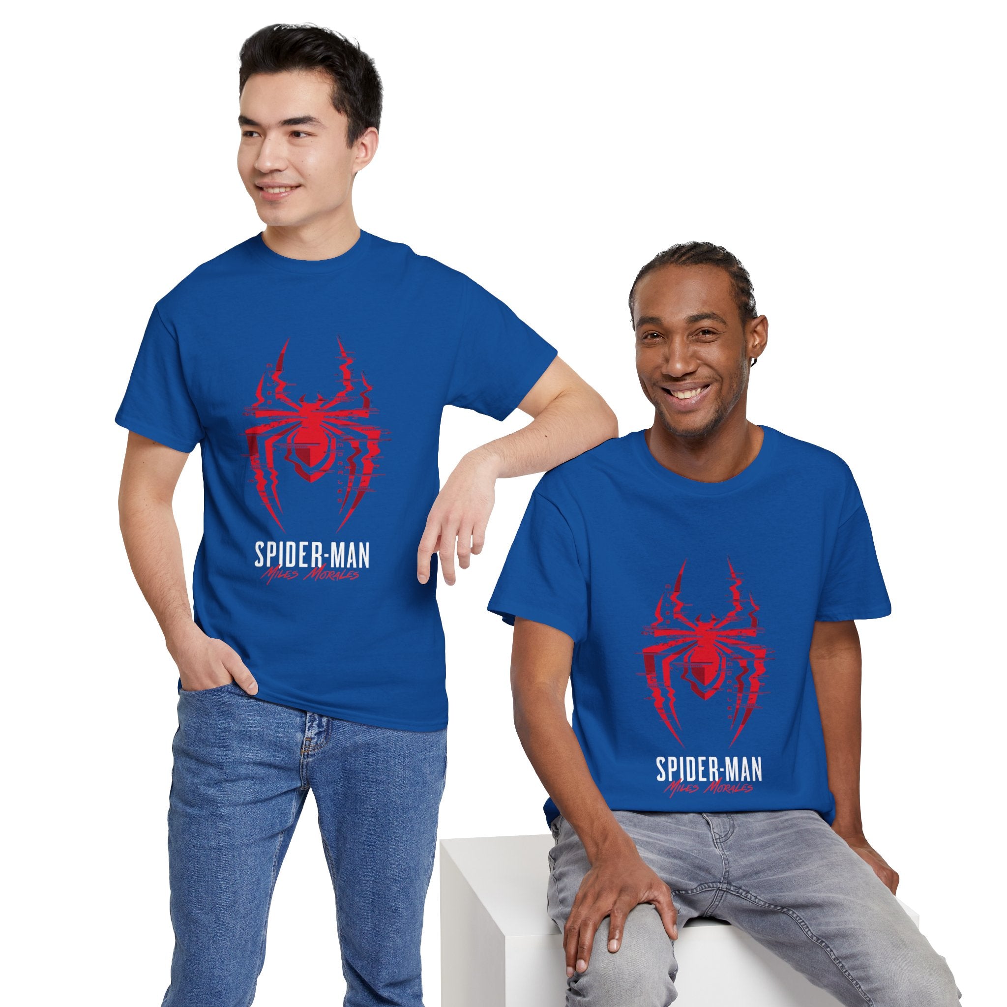 Marvel Spider-Man Miles Morales Glitch T-Shirt – Gamer Style Streetwear Tee
