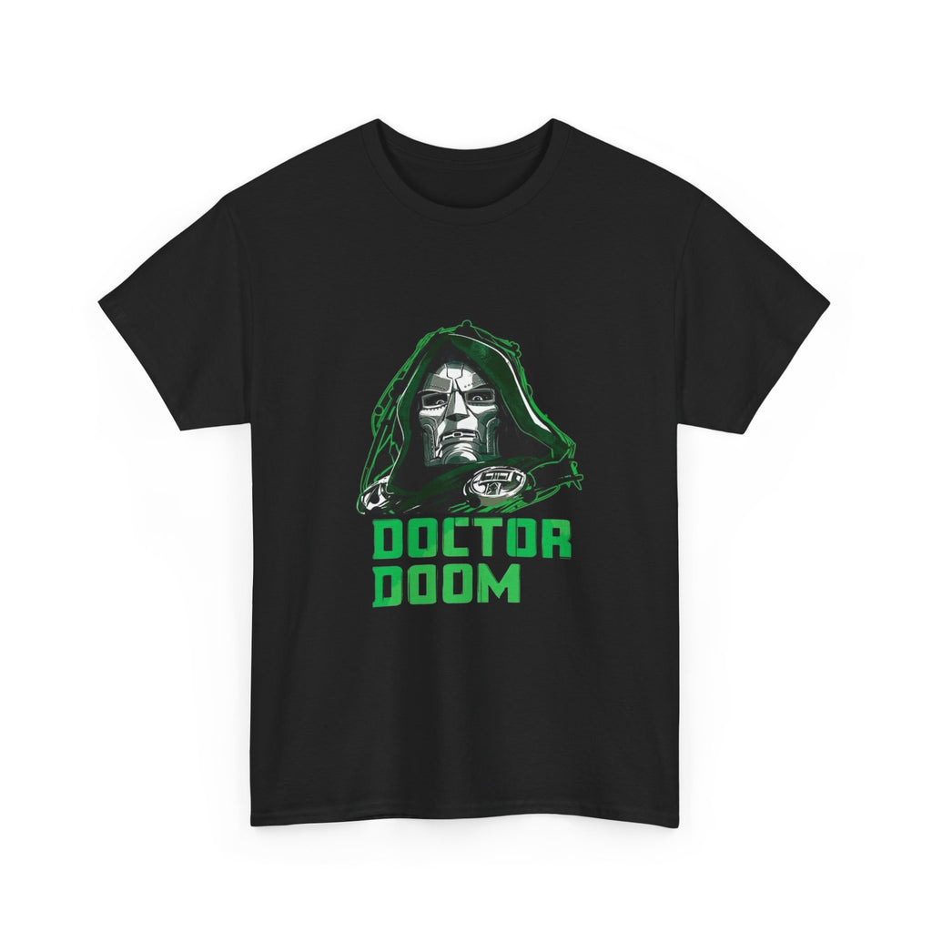 Doctor Doom Retro Green Villain Portrait T-Shirt — Avengers Graphic Tee