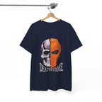 DC Deathstroke Skull Graphic T-Shirt — Slade Wilson Half-Mask Tee
