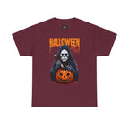 Ghostface Pumpkin Halloween Tee: Spooky Unisex T-Shirt, Scary Halloween Shirt, Creepy Cotton Tee, Haunted Pumpkin Top, Ghostly Costume