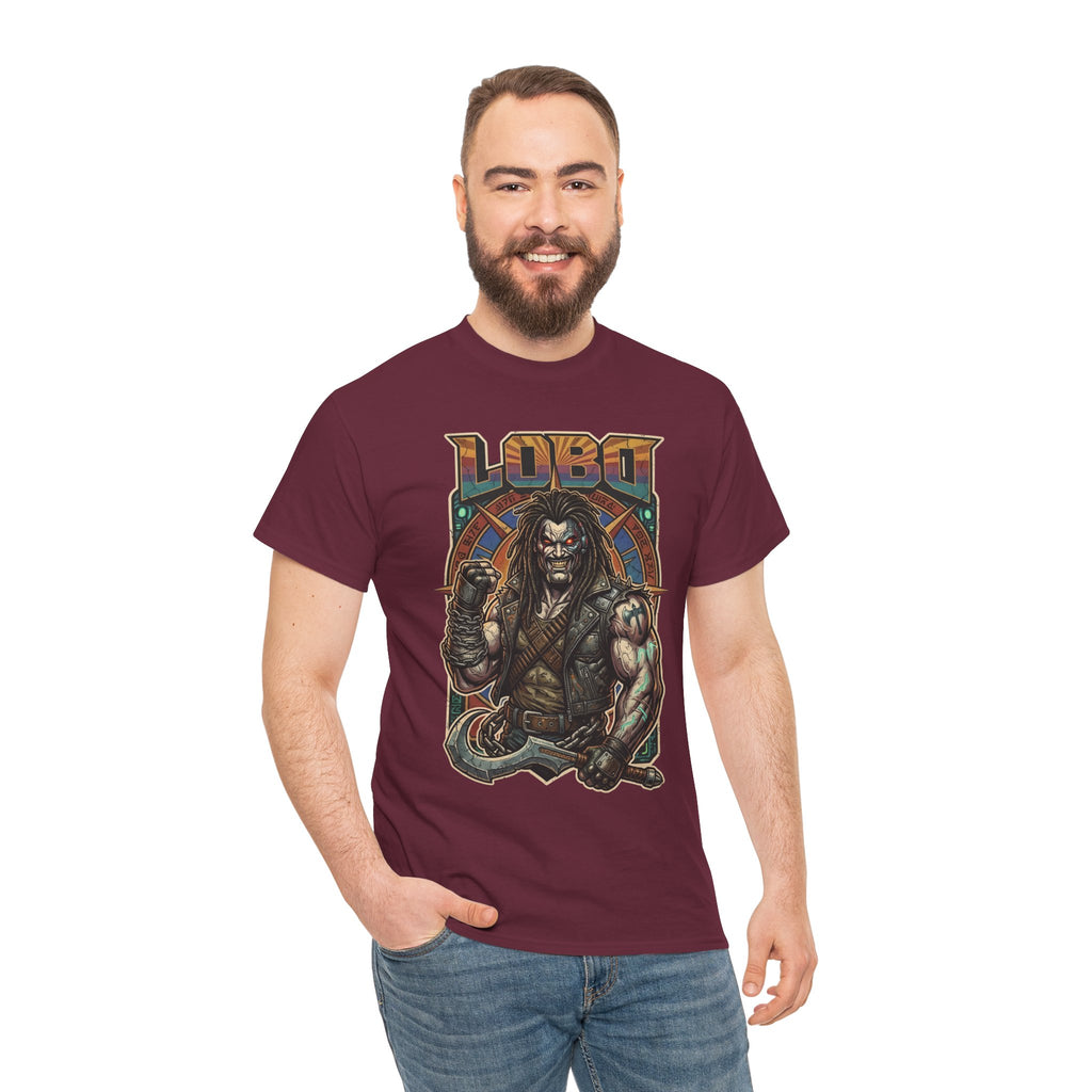 Lobo Warrior Graphic Tee – Jason Momoa’s DCU Czarnian Bounty Hunter T‑Shirt