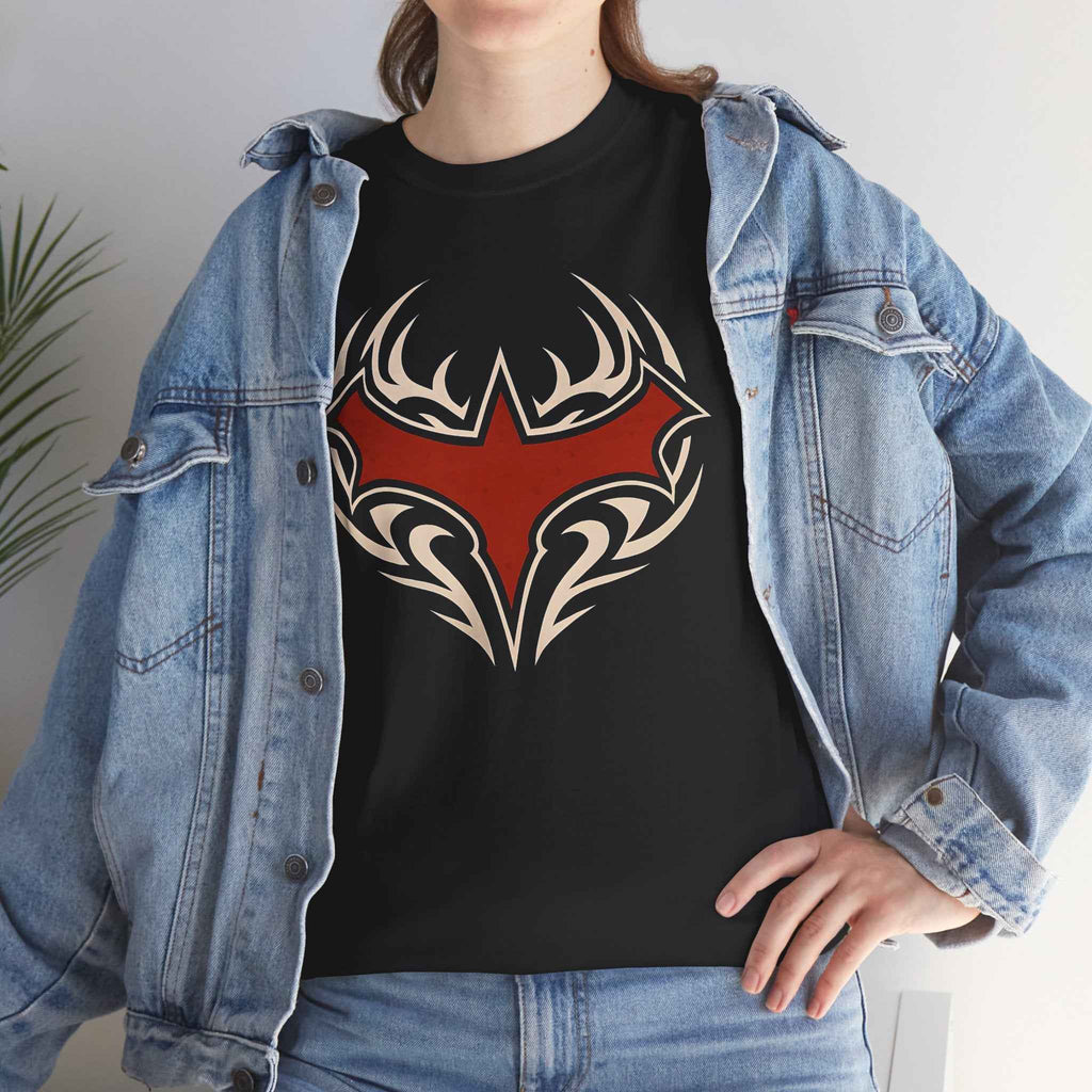 Tribal Batman Red Bat-Symbol Unisex Graphic T-Shirt