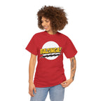 Flash Parody: A fan tribute Unisex T-shirt - DC Flash logo with Sheldon's catchphrase "Bazinga!"