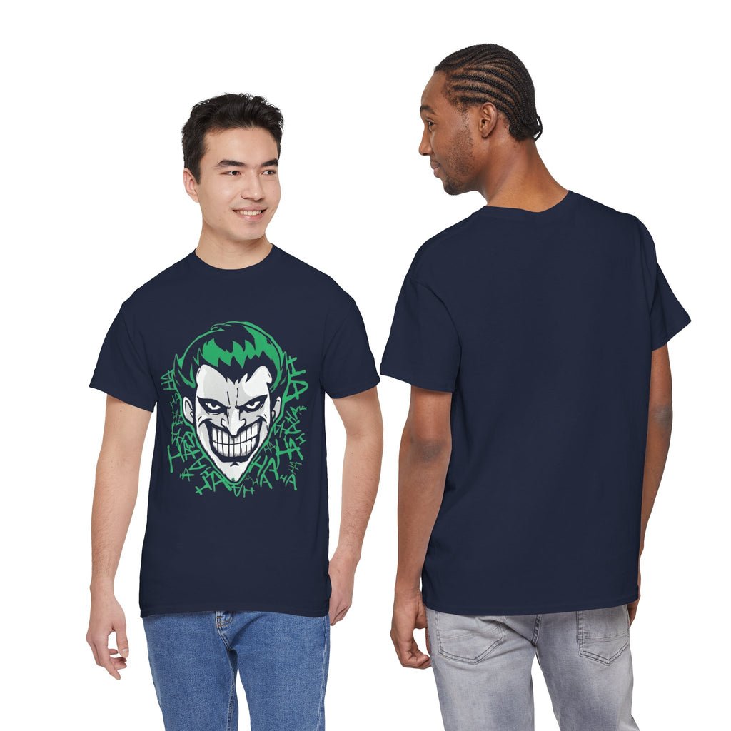 Joker Smile Graphic T-Shirt – Dark Villain Green Grin Unisex Tee