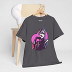 Catwoman Neon Heart Retro Comic T-Shirt — Catwoman Anti-Hero Tee