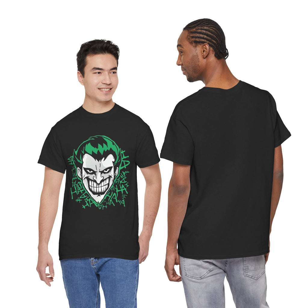 Joker Smile Graphic T-Shirt – Dark Villain Green Grin Unisex Tee