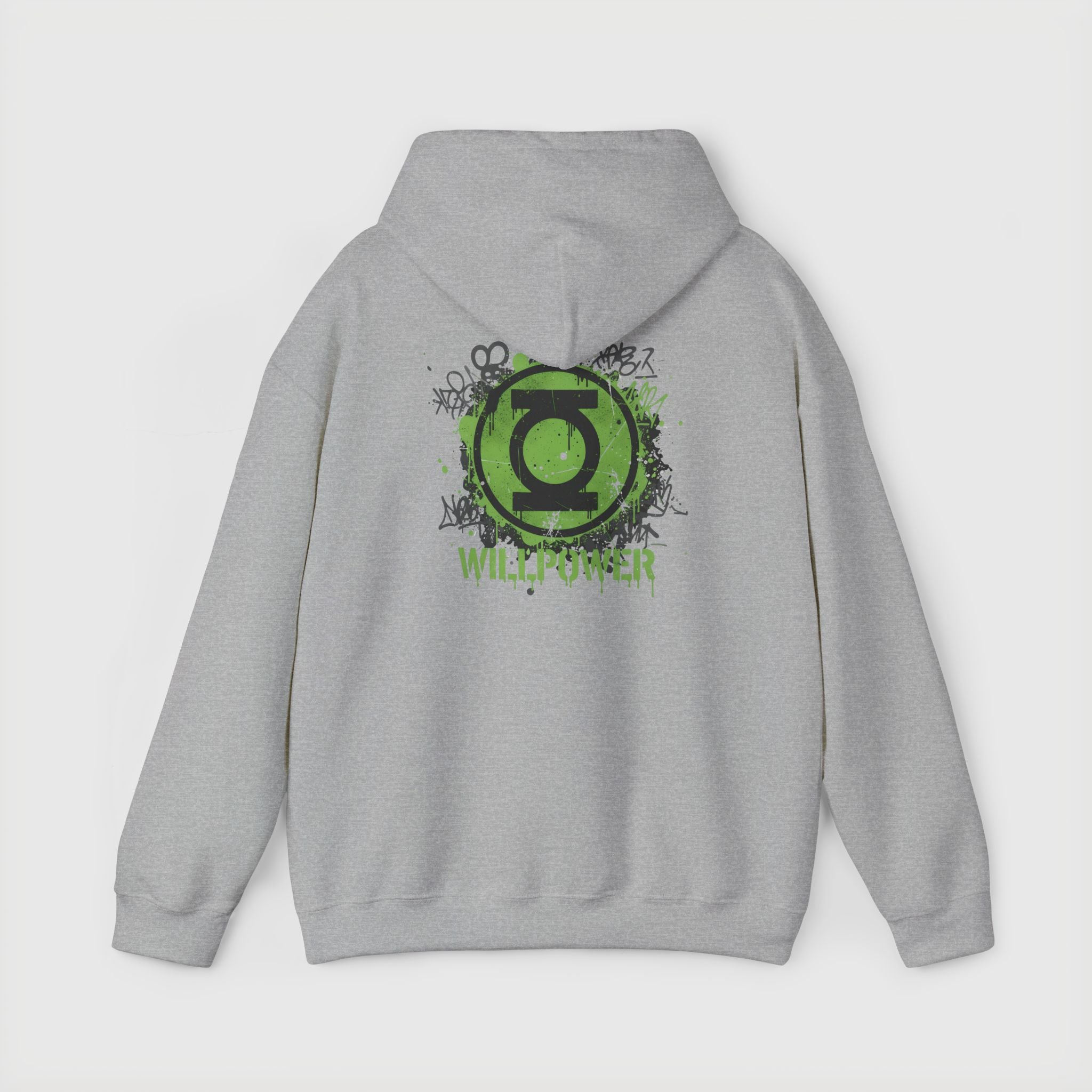 Green Lantern "Willpower" Hoodie — Comic Superhero Hooded Sweatshirt
