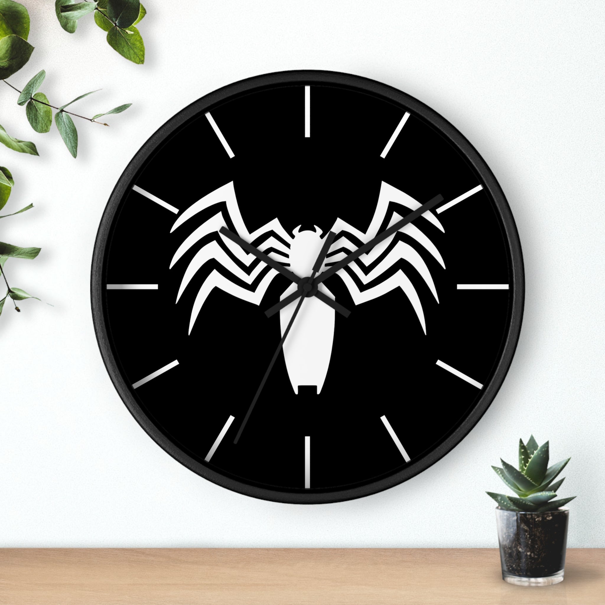 Venom Logo Wall Clock — Eddie Brock Villain Home Decor