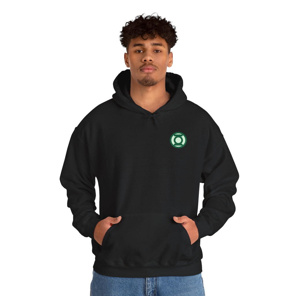 Green Lantern "Willpower" Hoodie — Comic Superhero Hooded Sweatshirt