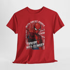 Marvel Spider-Man 'Gives the Finger' Comic Tee — Web-Slinger Graphic T-Shirt