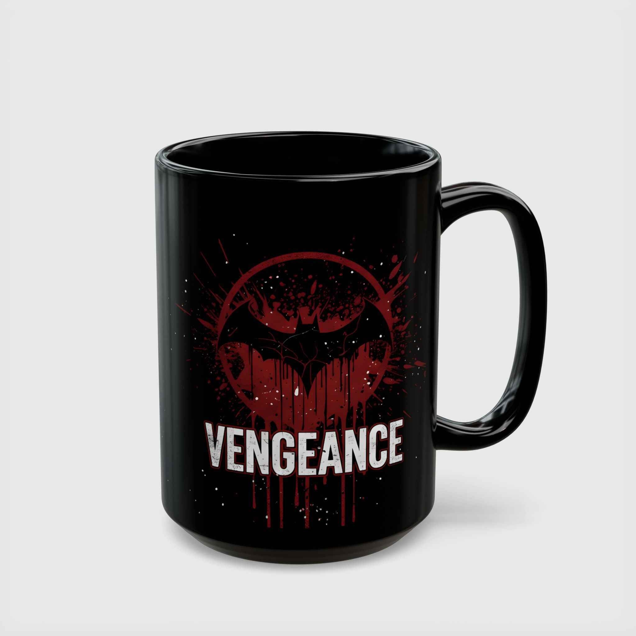 Batman Vengeance Blood Splatter Black Ceramic Mug