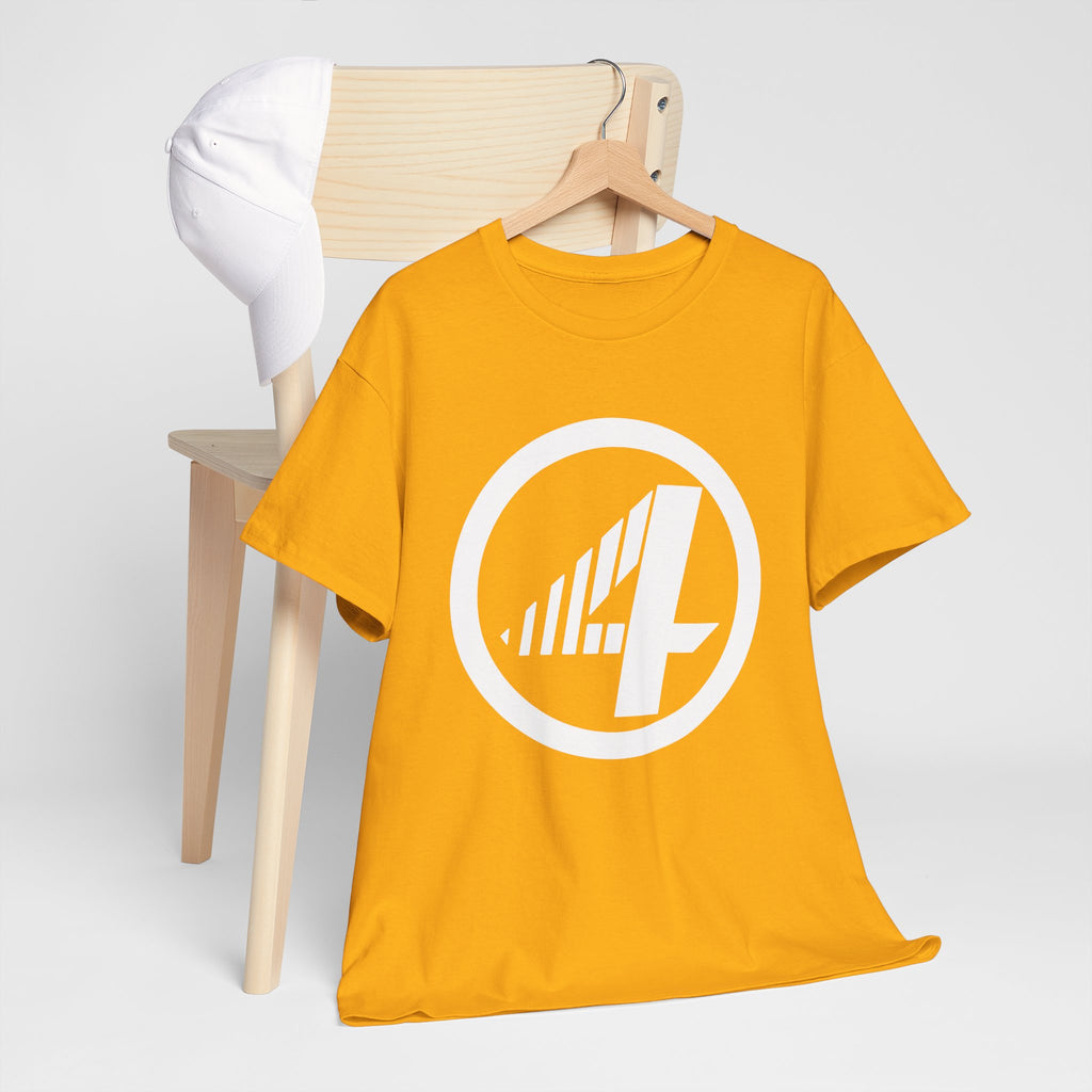 Fantastic Four Retro Logo T-Shirt — Minimalist Vintage Superhero Tee