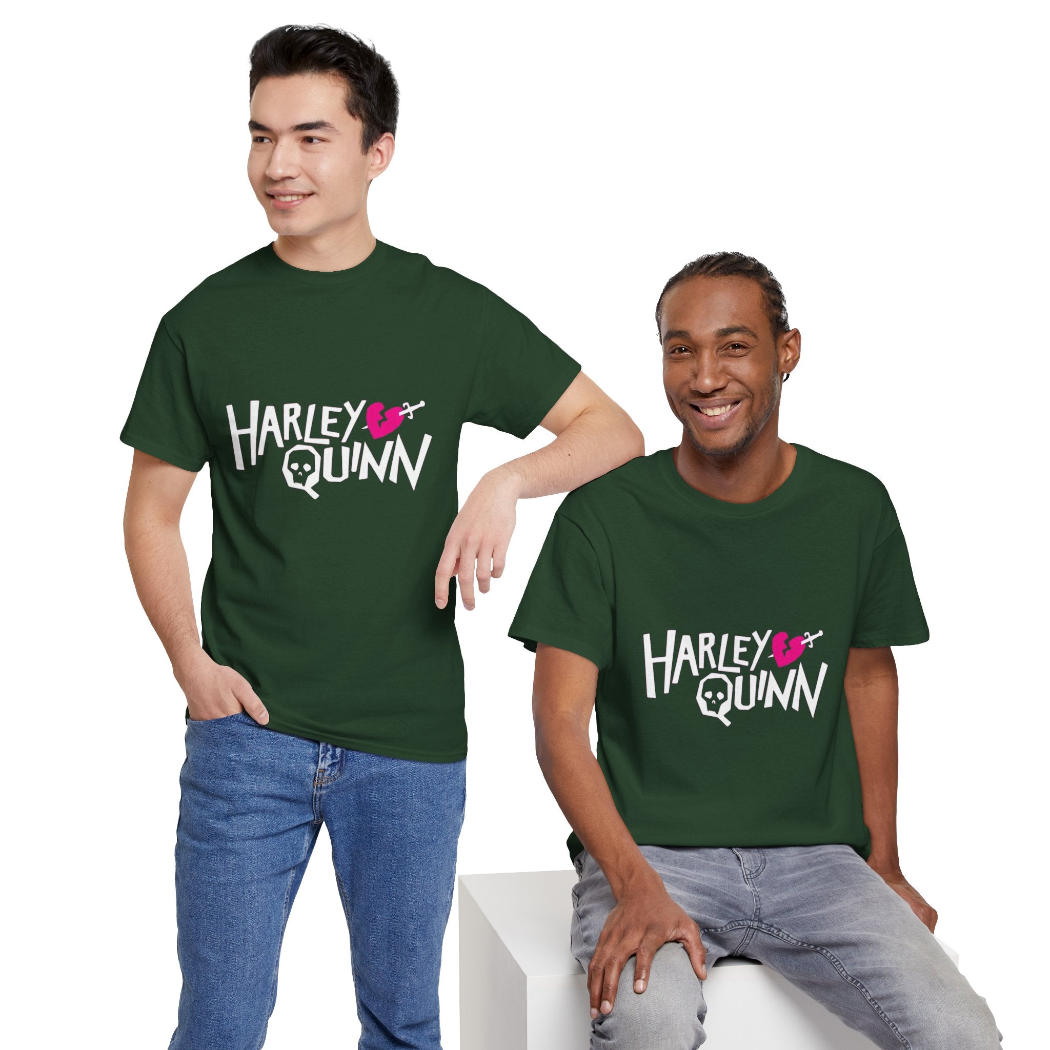 Harley Quinn Skull Heart Shirt – DC Comics Villain Graphic Tee