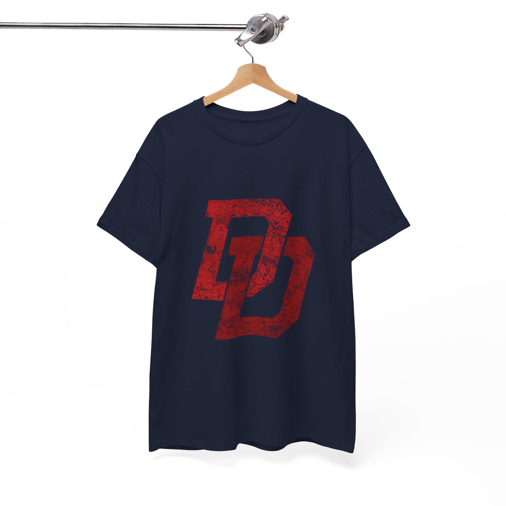 Marvel Daredevil movie Logo T‑Shirt — Distressed DD Superhero  unisex Tee