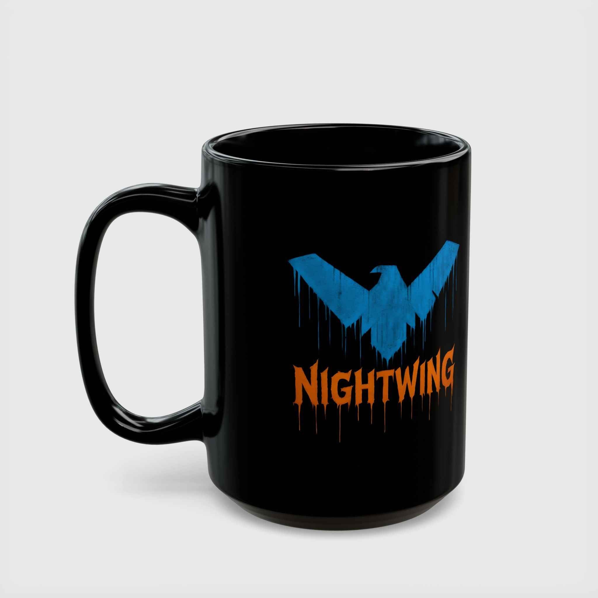 Dick Grayson Nightwing Dripping Grunge Coffee Mug
