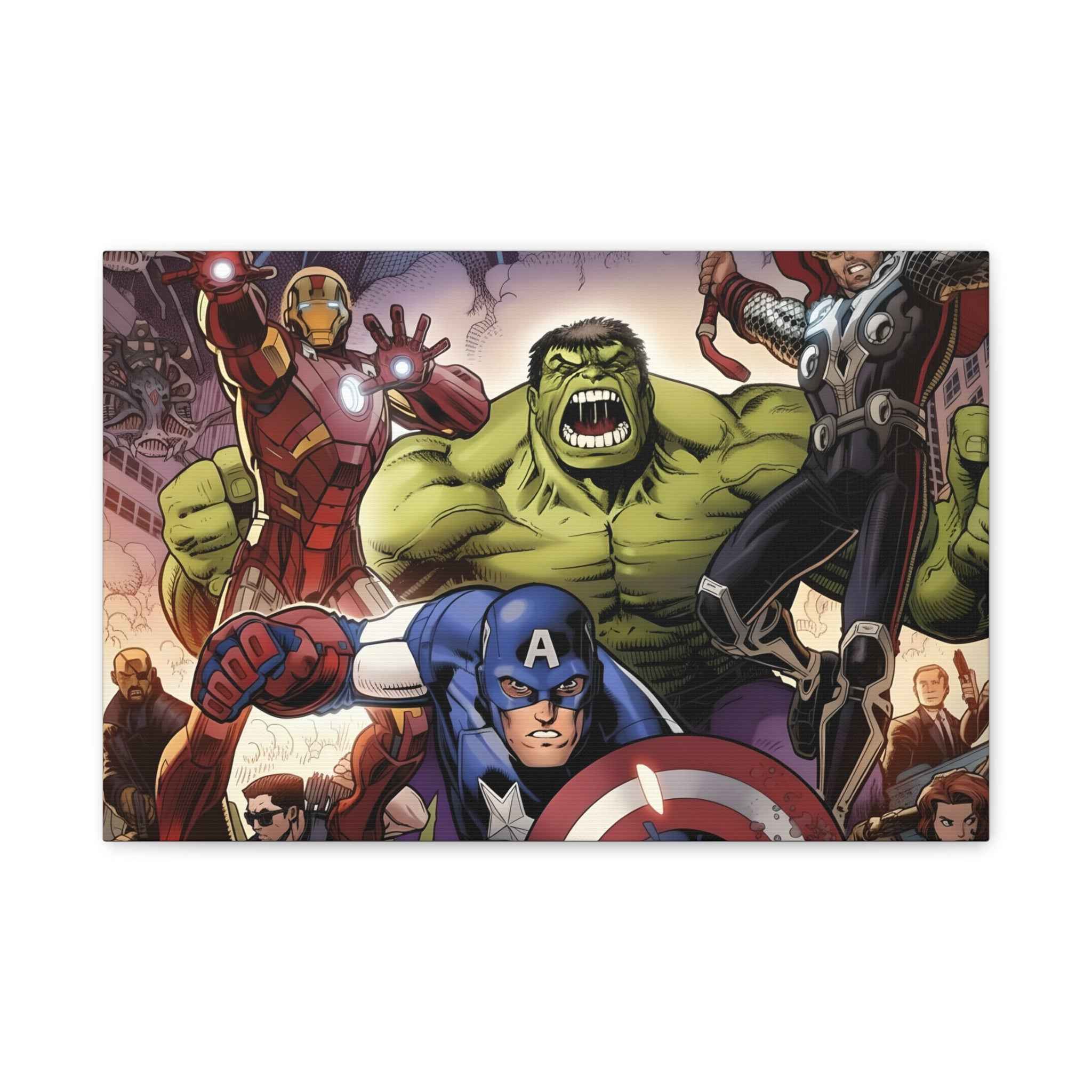 Superhero Canvas Art - Avengers Wall Decor