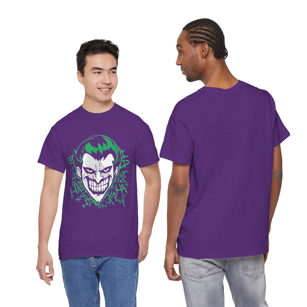 Joker Smile Graphic T-Shirt – Dark Villain Green Grin Unisex Tee