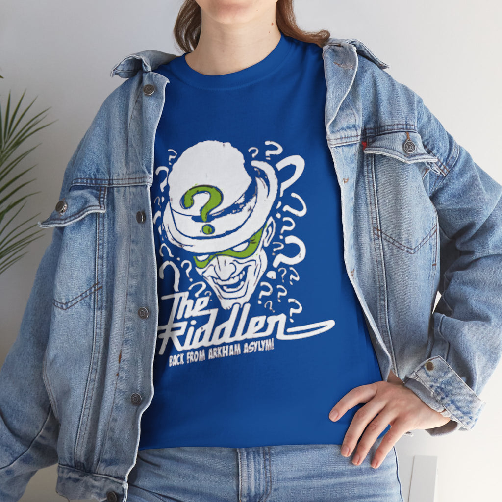 The Riddler T-Shirt – Vintage DC Batman Villain Graphic Tee | Gotham Puzzle Design