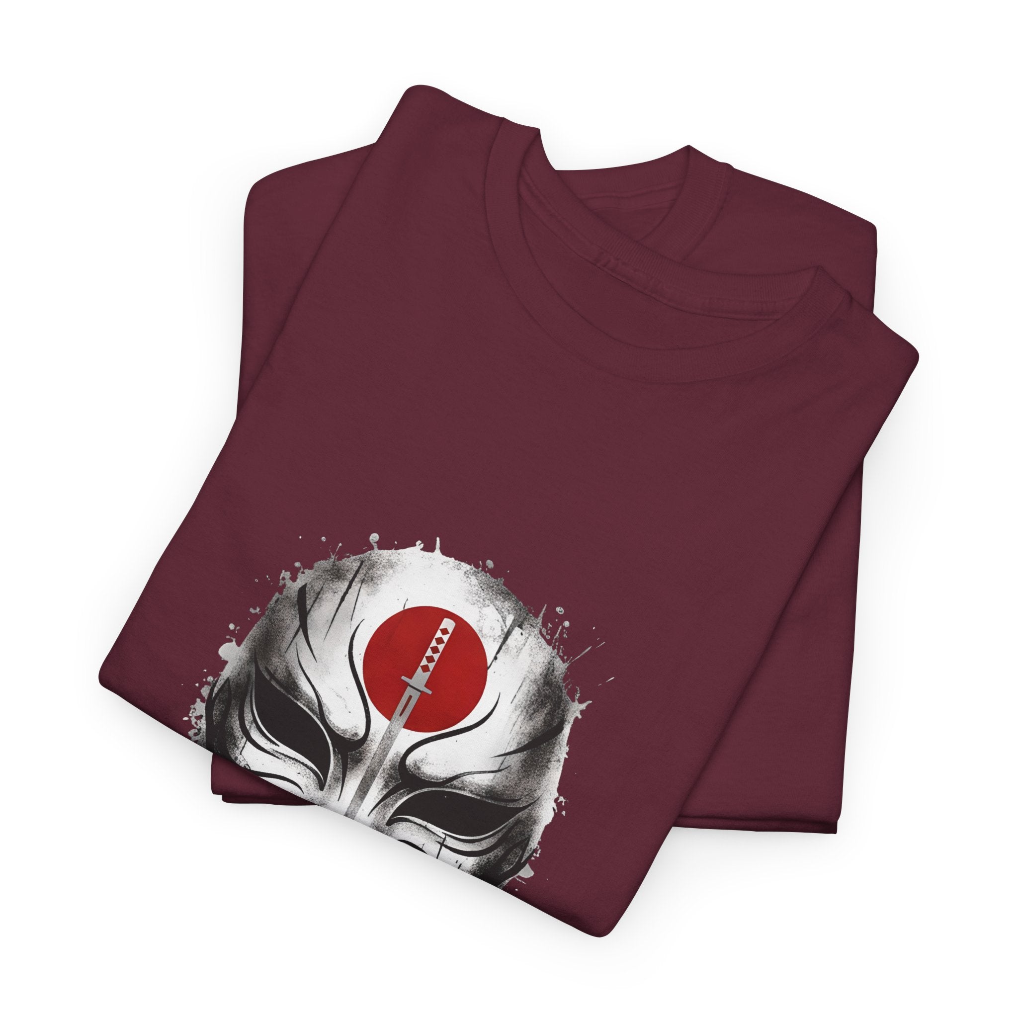 Samurai Mask T-Shirt — DC Katana Japanese Warrior Face Tee